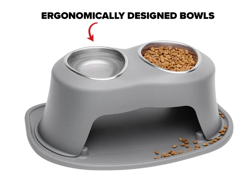 Double Bowl Pet Feeding System - Image 4